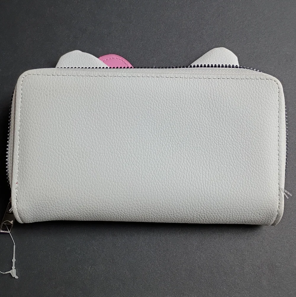 Hello Kitty Kids Adults White Wallet with Pink Bow and Blue Heart Sunglasses